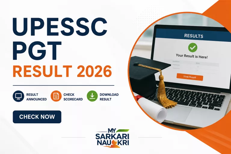 UPESSC PGT Result 2026