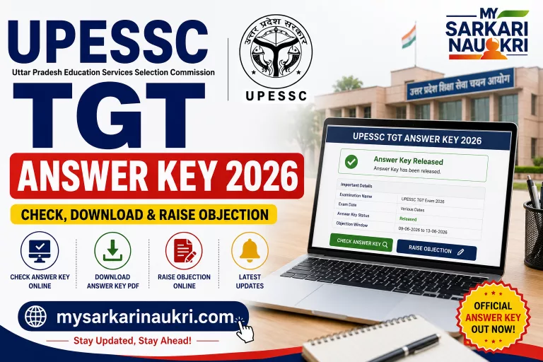 UPESSC TGT Answer Key 2026