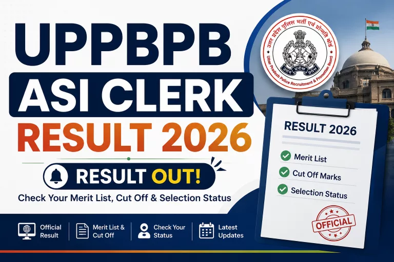 UPPBPB ASI Clerk Result 2026