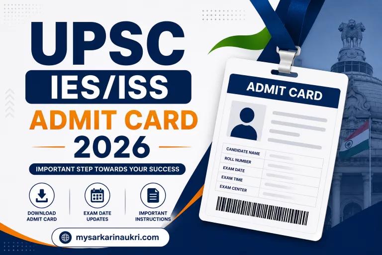 UPSC IES/ISS Admit Card 2026