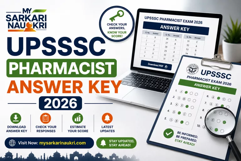 UPSSSC Pharmacist Answer Key 2026