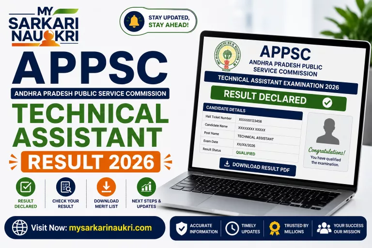 APPSC Technical Assistant Result 2026