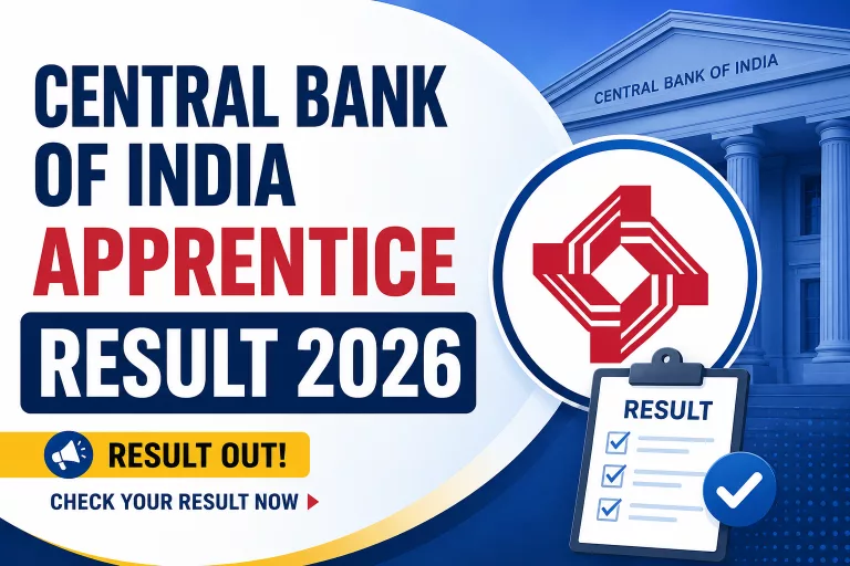 Central Bank of India Apprentice Result 2026