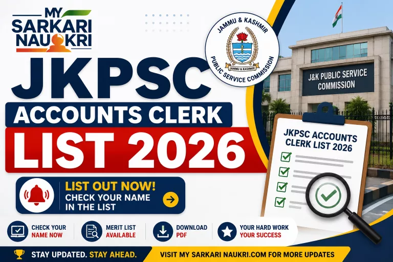 JKPSC Accounts Clerk Deficiency List 2026
