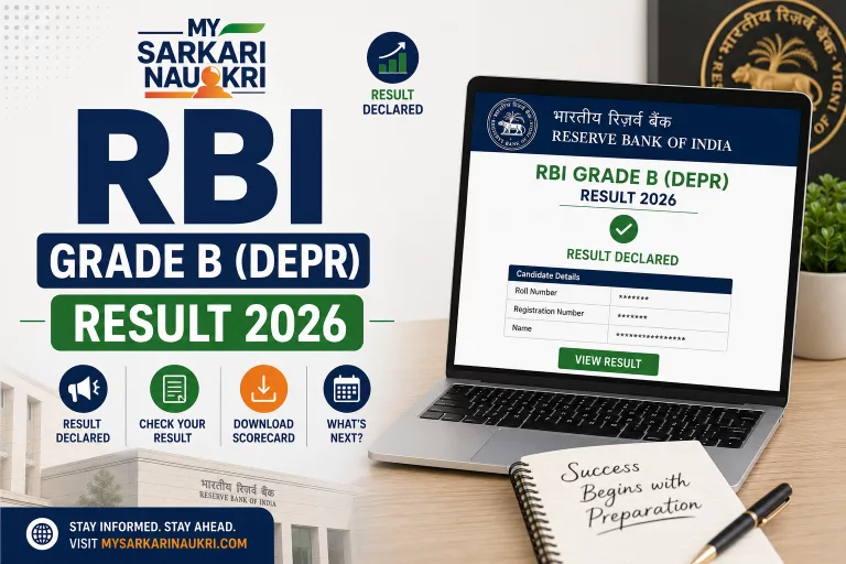 RBI Grade B DEPR Result 2026