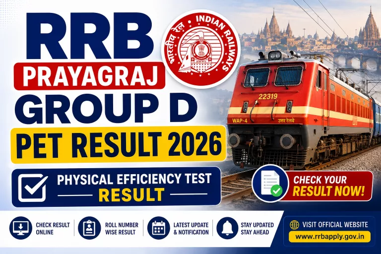 RRB Prayagraj Group D PET Result 2026