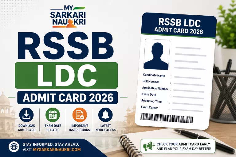RSSB LDC Admit Card 2026