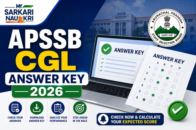 APSSB CGL Answer Key 2026