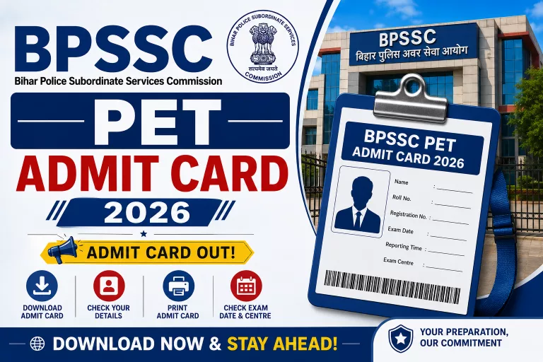 BPSSC PET Admit Card 2026