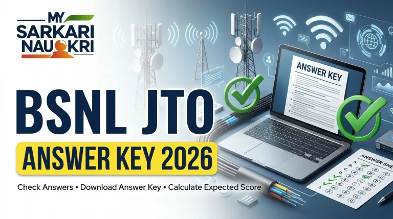 BSNL JTO Answer Key 2026