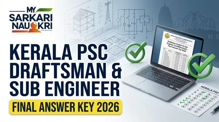 Kerala PSC Draftsman & Sub Engineer Answer Key 2026