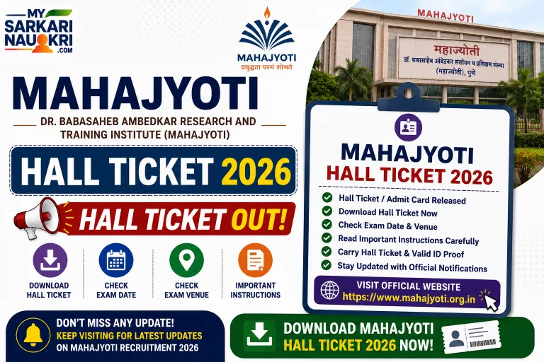 MahaJyoti Hall Ticket 2026