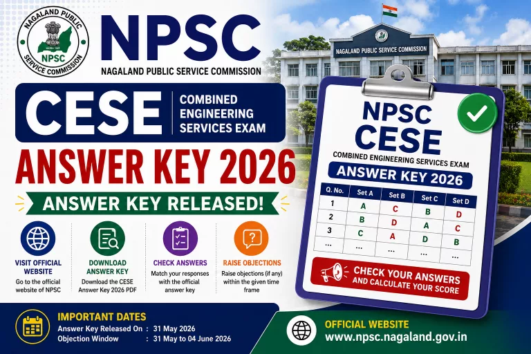 NPSC CESE Answer Key 2026