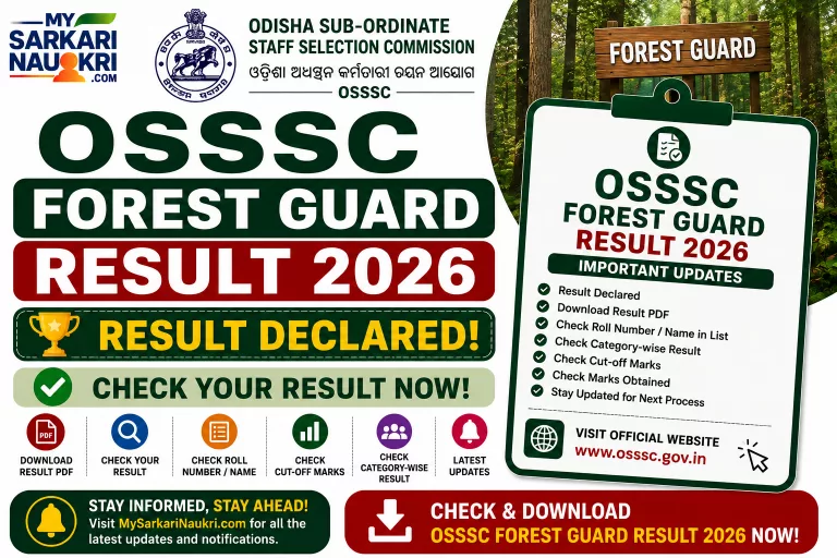 OSSSC Forest Guard Result 2026
