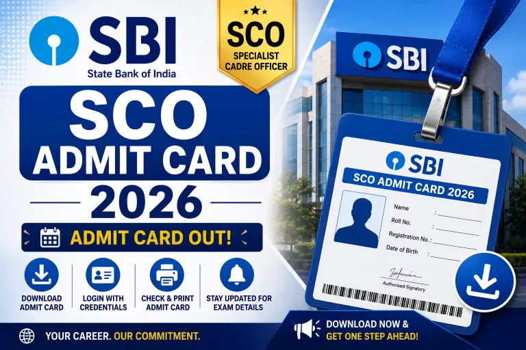 SBI SCO Admit Card 2026