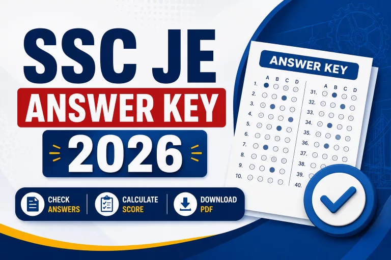 SSC JE Answer Key 2026