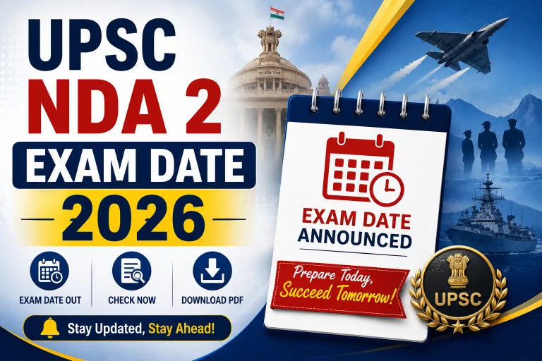 UPSC NDA 2 Exam Date 2026