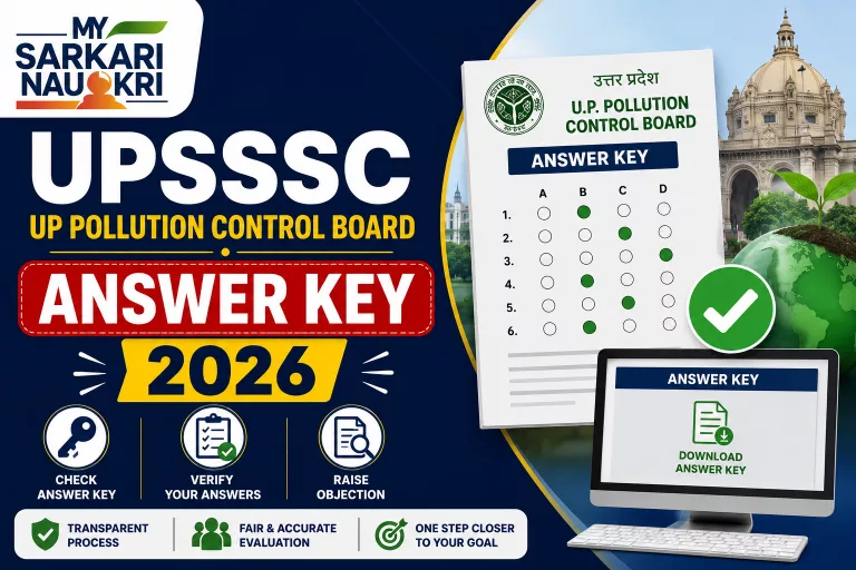 UPSSSC UP Pollution Control Board Answer Key 2026