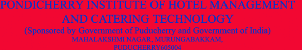 Pondicherry Institute of Hotel Management & Catering Technology Logo