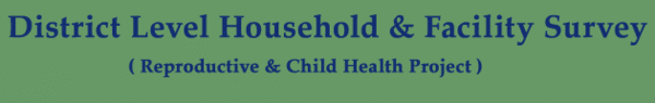 District Level Household & Facility Survey Logo