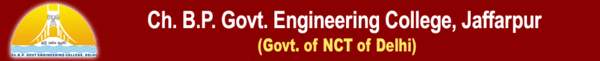 Ch. Brahm Prakash Government Engineering College Logo