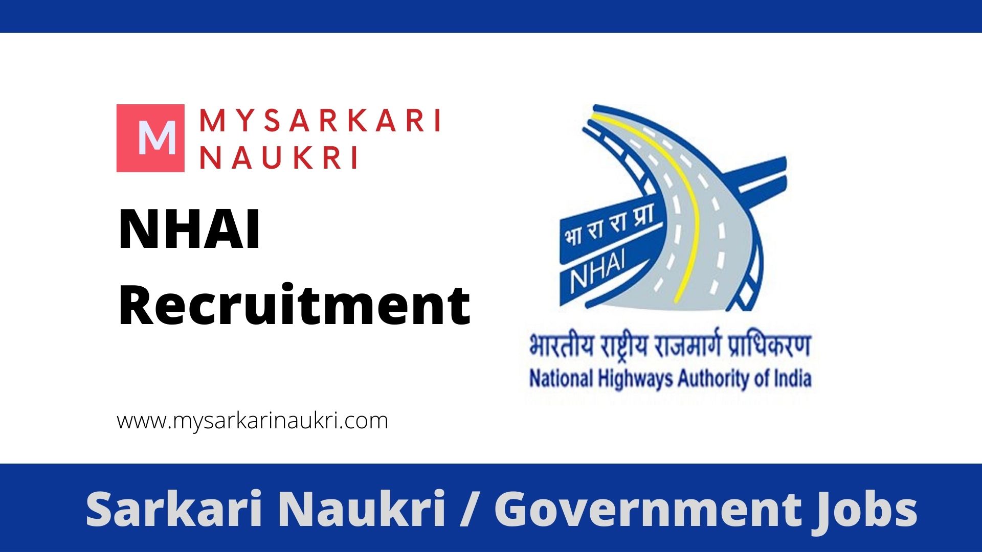 NHAI Invites Application for Chief General Manager Recruitment 2023