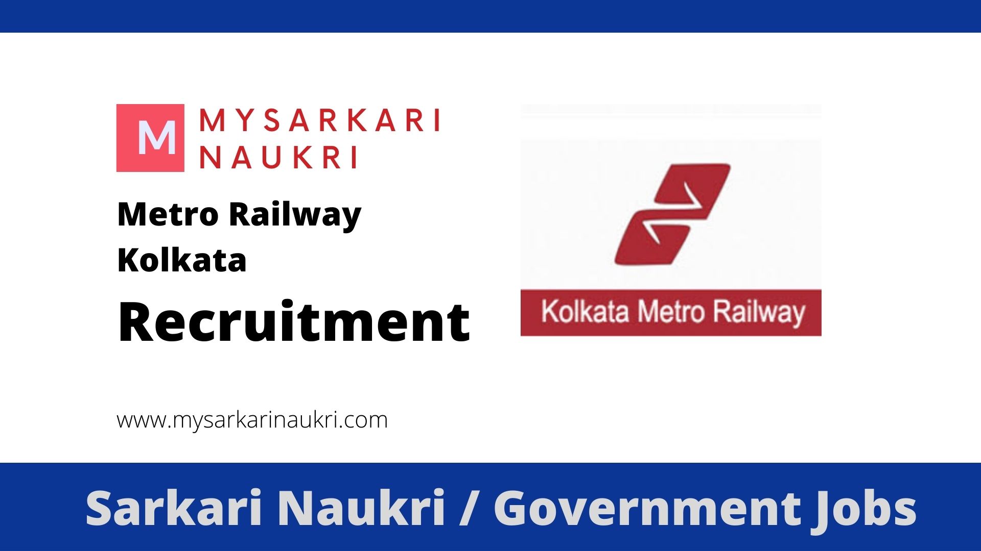 Metro Railway, Kolkata Recruitment 2022 for 104 Act Apprentice -  MySarkariNaukri.com