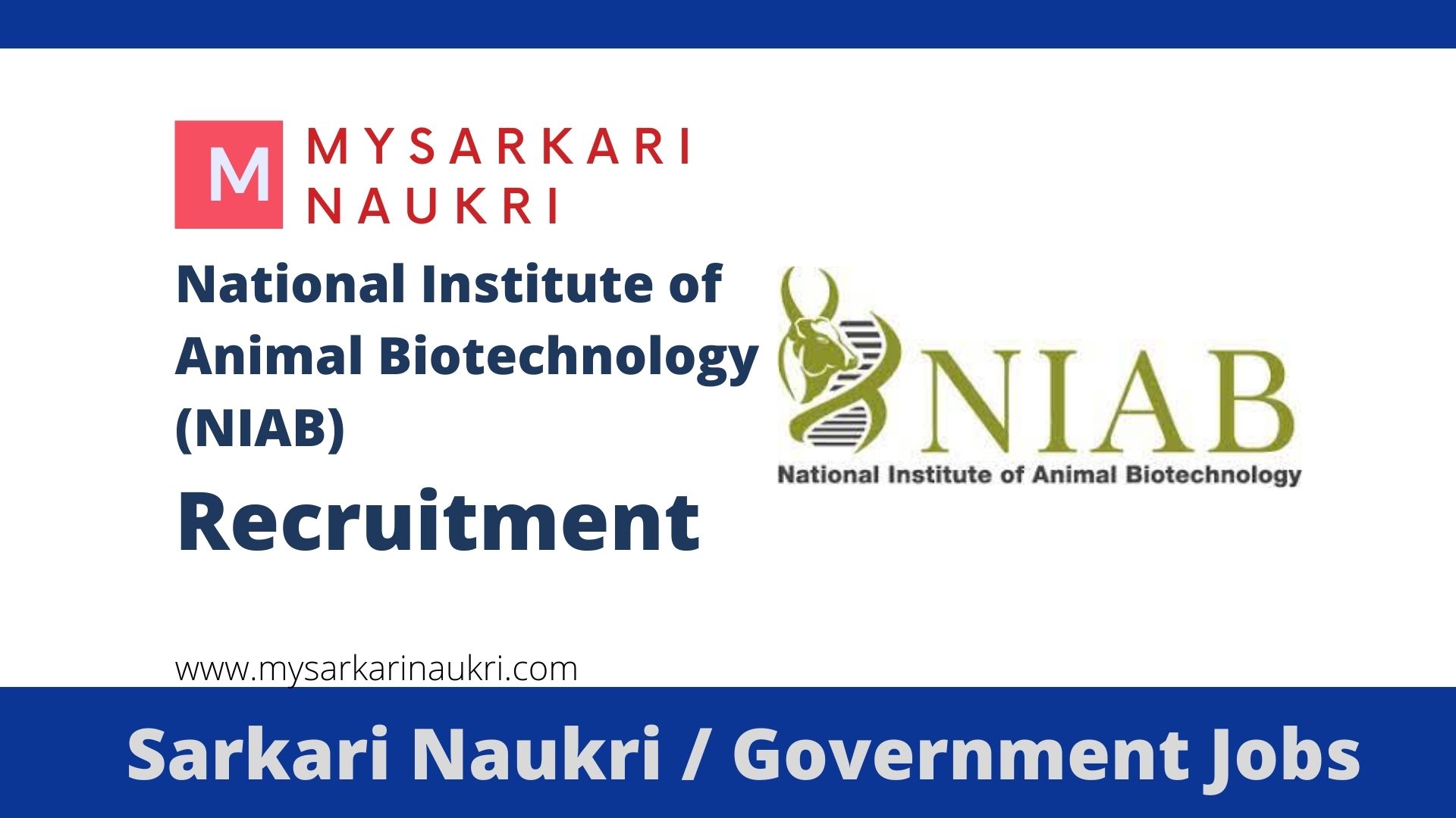 NIAB Hyderabad Recruitment 2022 For Scientist 