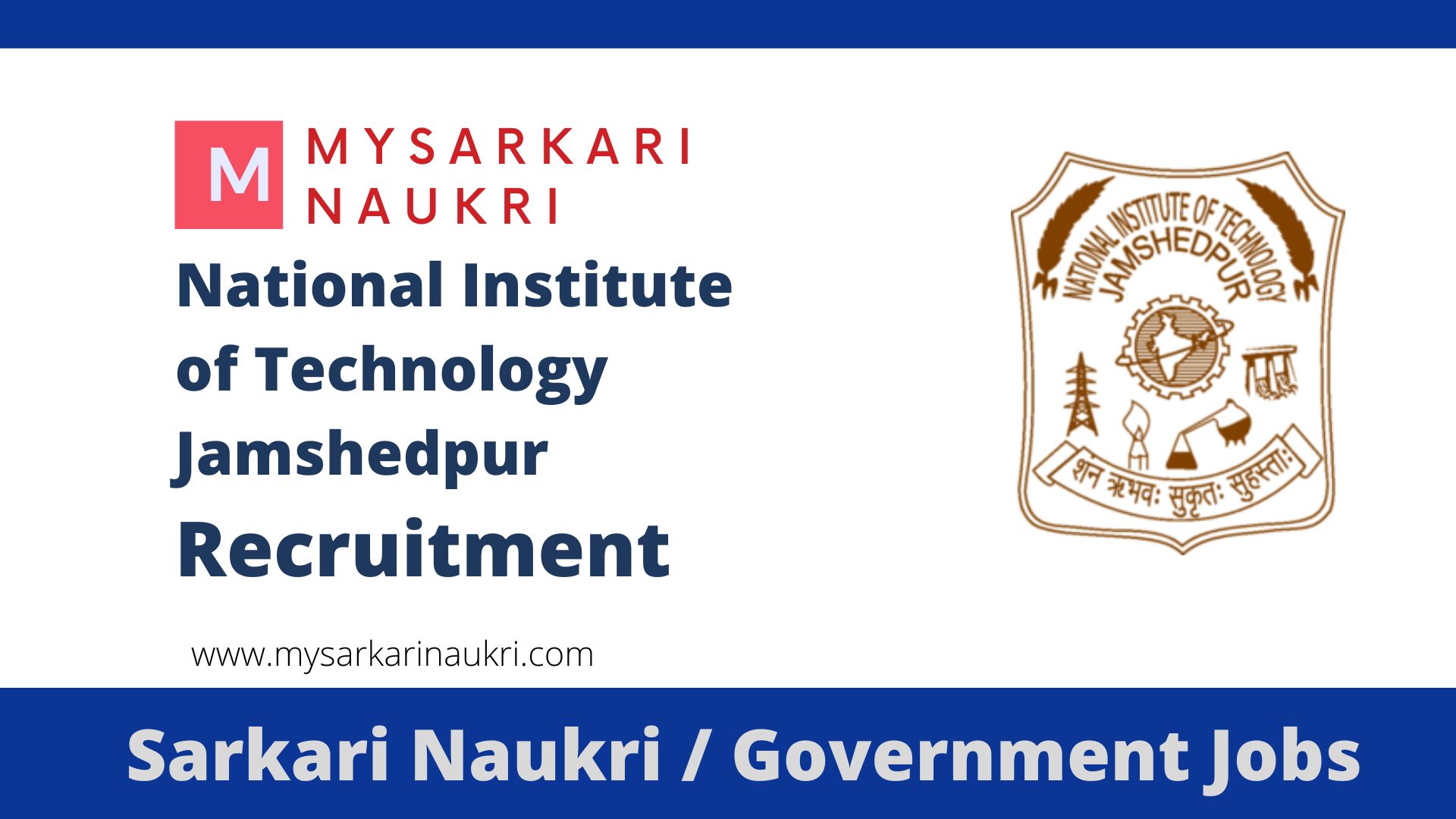 NIT Jamshedpur Recruitment 2023 nitjsr.ac.in Jobs