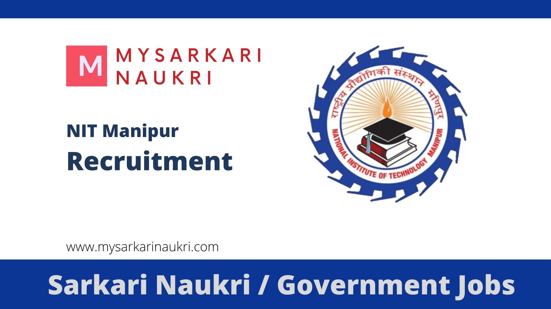 NIT Manipur Recruitment 2023 For 48 NonTeaching Posts
