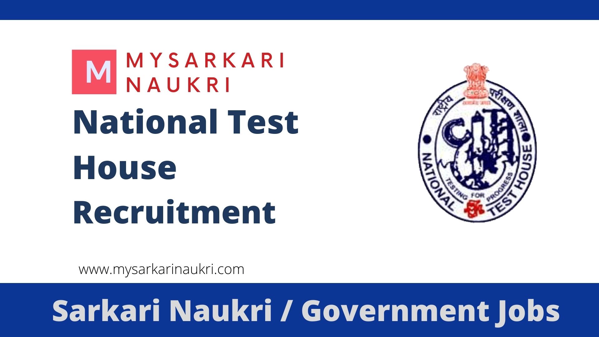 National Test House Recruitment 2023 nth.gov.in NTH Jobs