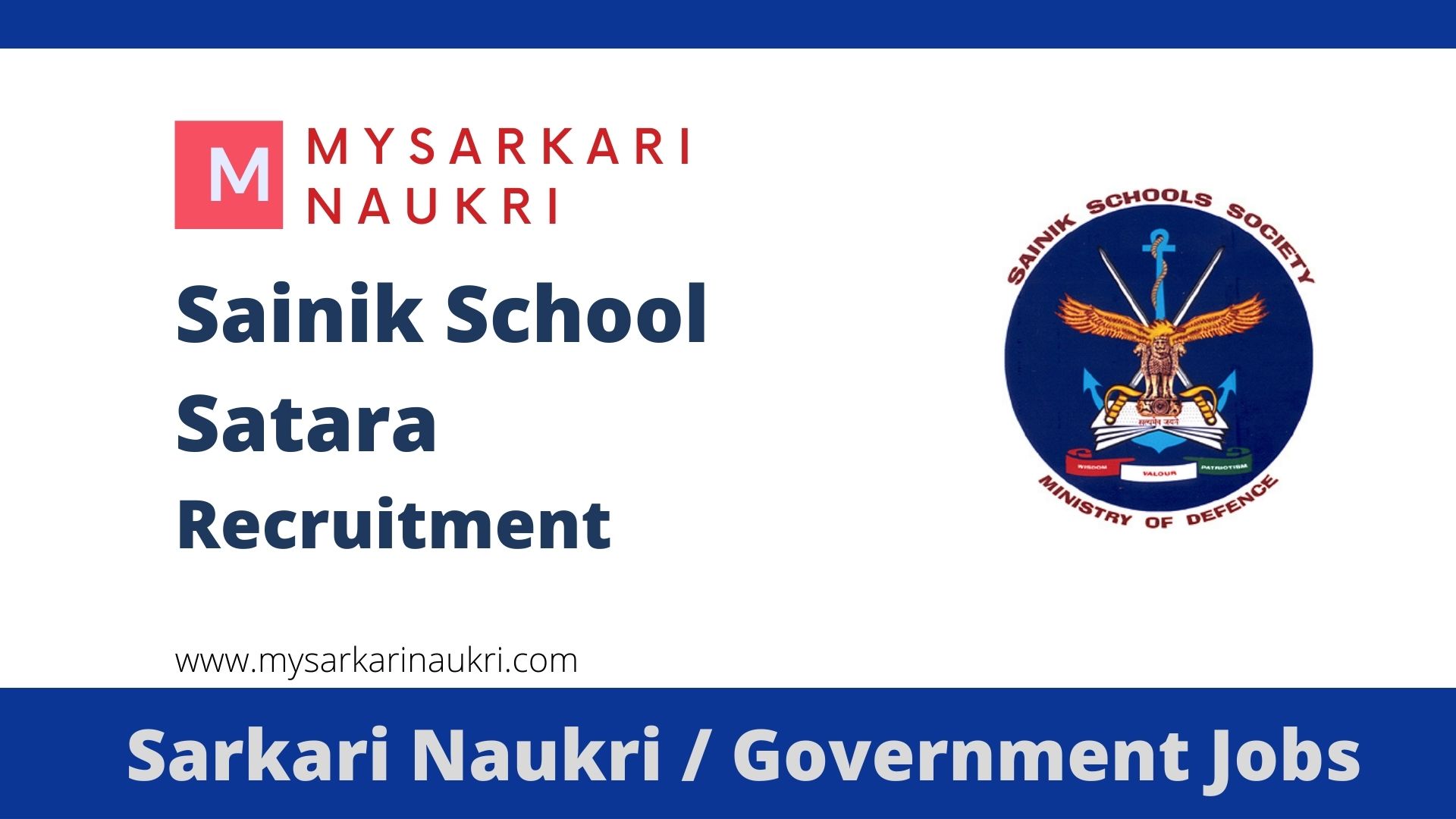 Sainik School Satara Recruitment 2024 For Laboratory Assistant