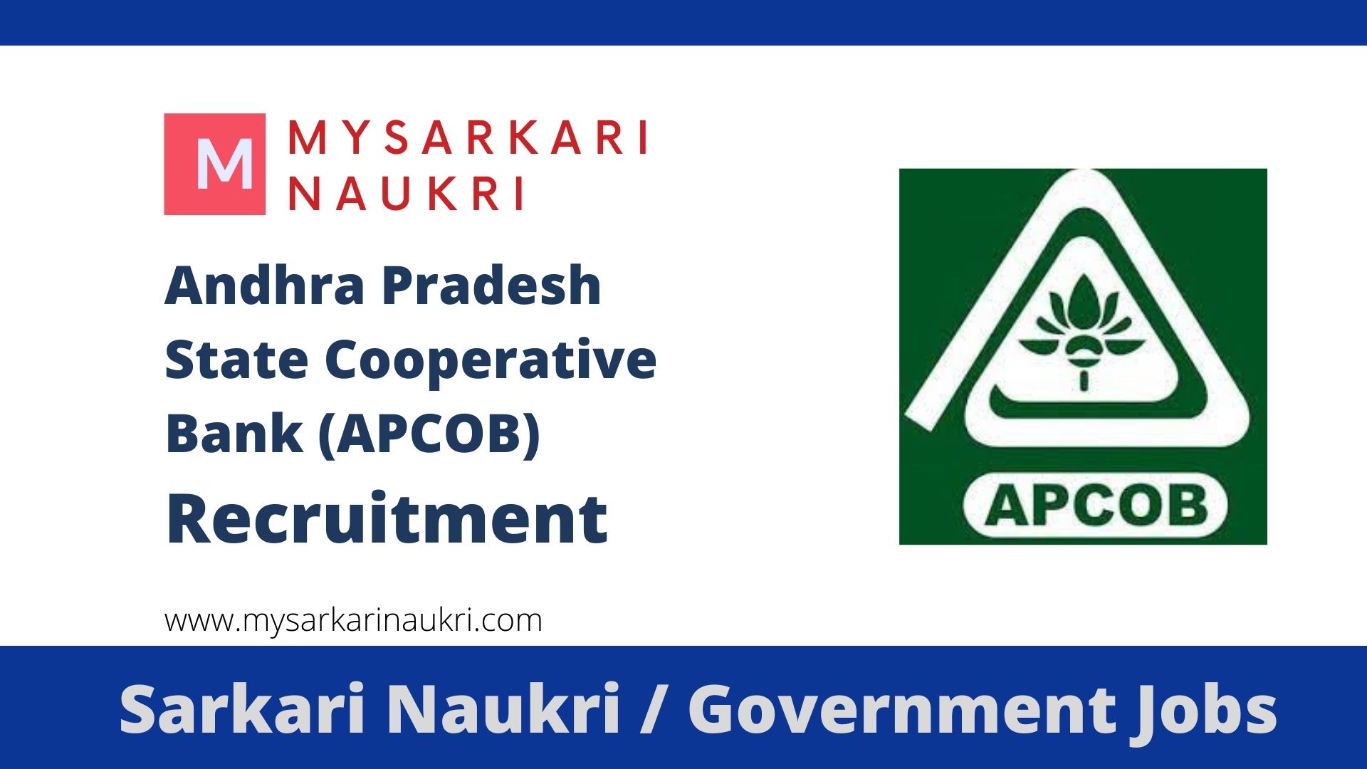 APCOB Recruitment 2023 For 35 Staff Assistant