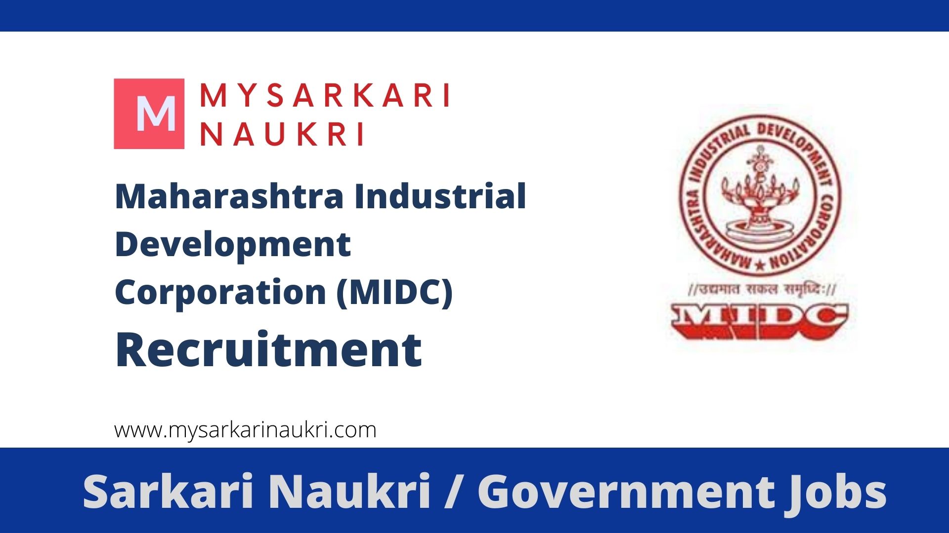 MIDC Recruitment 2022 MIDC Jobs