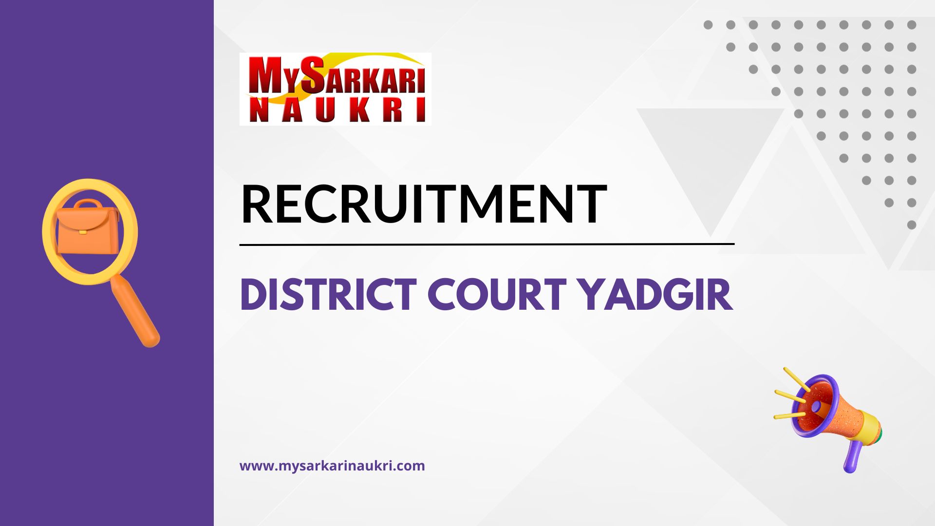 District Court Yadgir Recruitment 2024 For 30 Peon, Typist