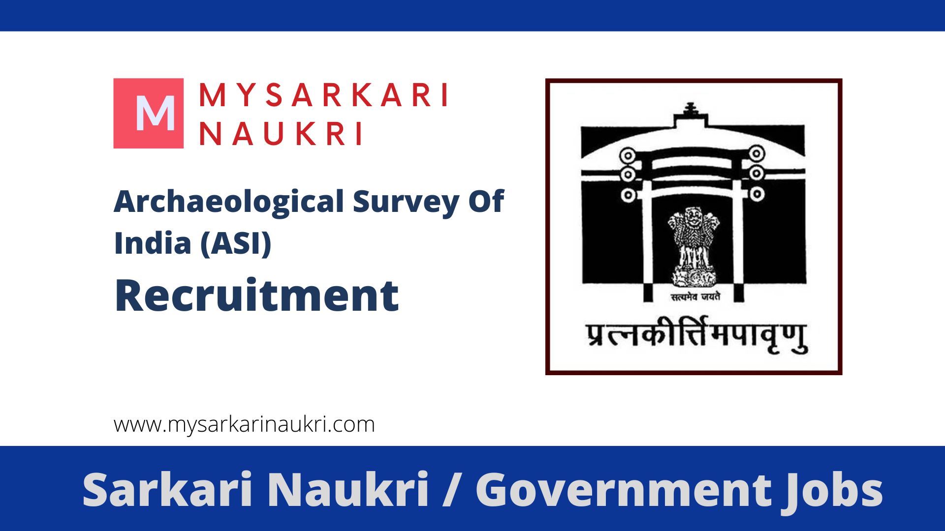Archaeological Survey Of India Recruitment 2022 asi.nic.in ASI Jobs