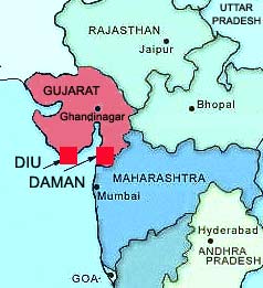 Daman And Diu Map